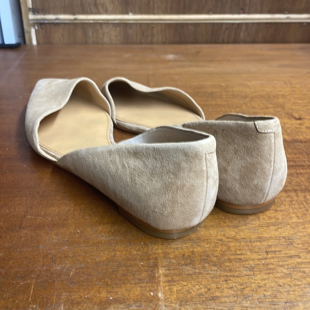 JCrew Factory Womens Zoe suede d'Orsay flats Item F5310 Used - Picture 2 of 8